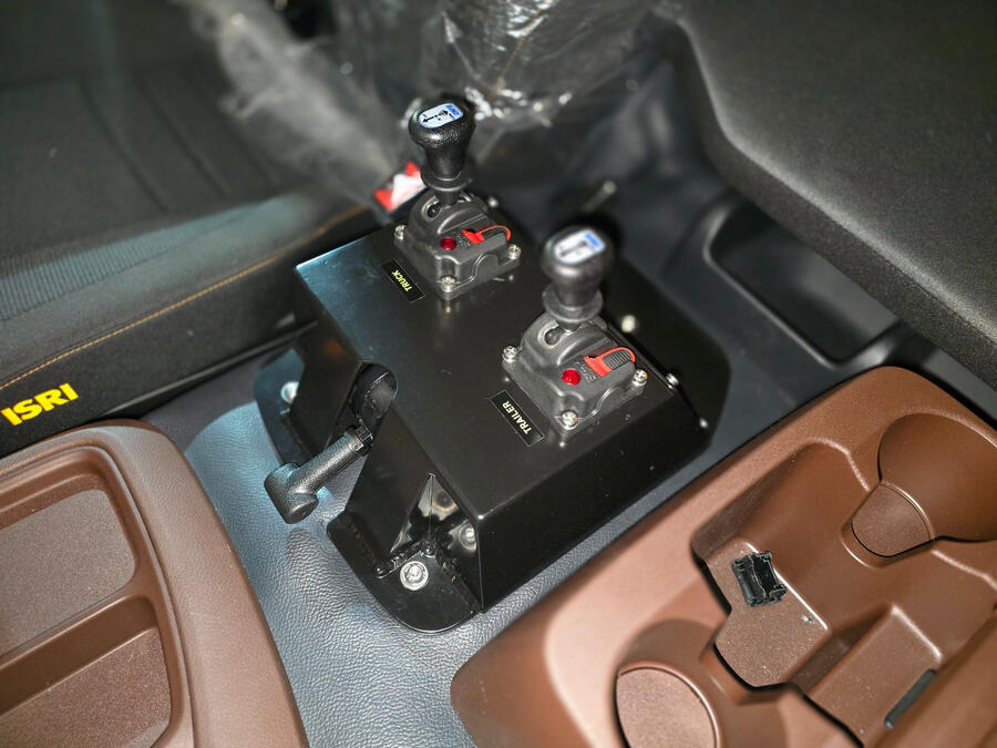 Pneumatic cab control box